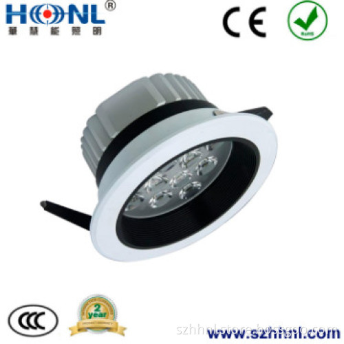2.5mm finned cooler LED downlight 12x1W
